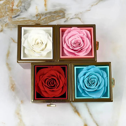 Eternal Rose Box &amp; Personalized Necklace