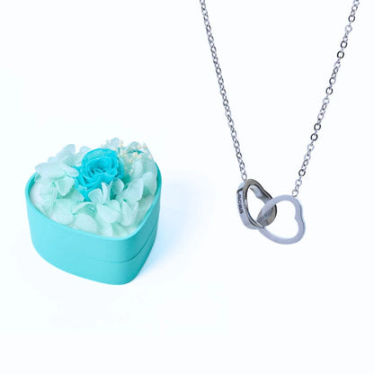 Mini Eternal Heart Box &amp; Personalized Necklace