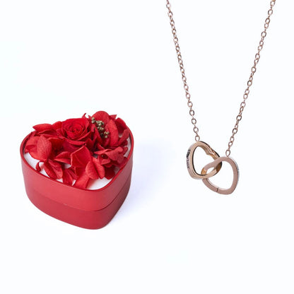 Mini Eternal Heart Box &amp; Personalized Necklace