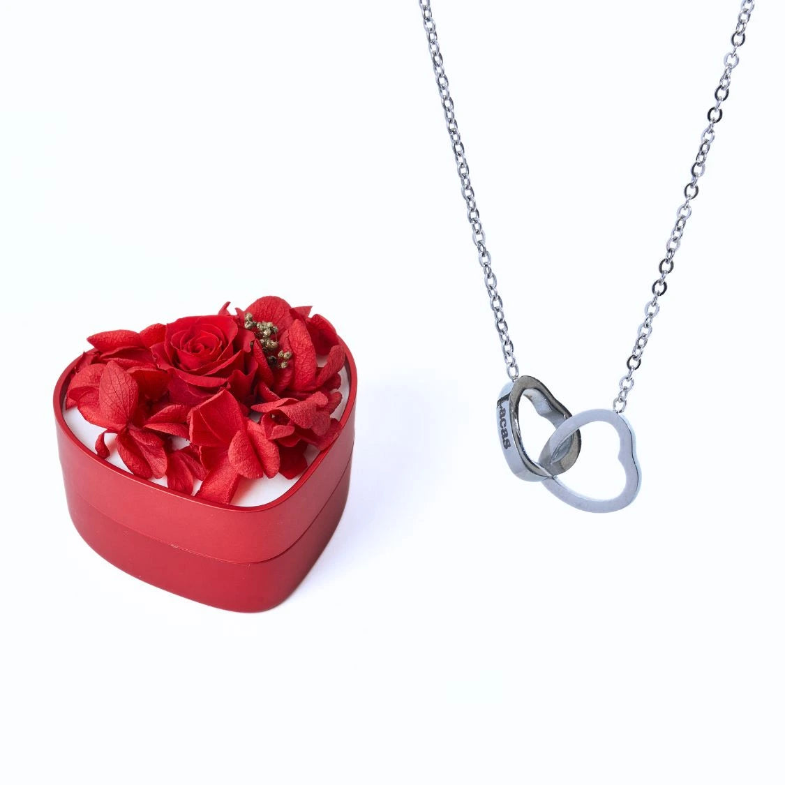 Mini Eternal Heart Box &amp; Personalized Necklace